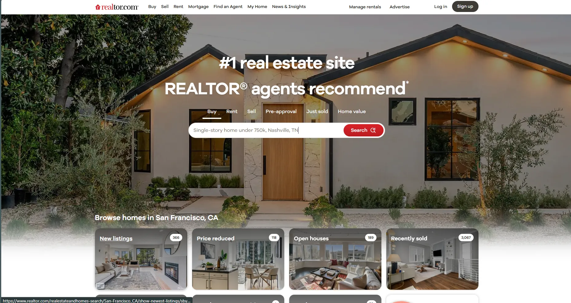 Realtor.com Website